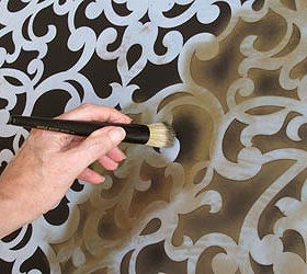 basic brush stenciling with royal stencil cr mes, paint colors, painting, wall decor, Visit our blog for wall the steps