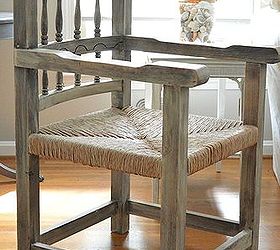 a whitewashed farmhouse chair, chalk paint, painted furniture, rustic furniture