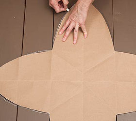 how to paint a design on your porch floor, Paint dry base coat Make width of the larger template based on an even number of floorboards Create a second proportional oval template Start at center position large template using floorboards as a guide and outline with chalk