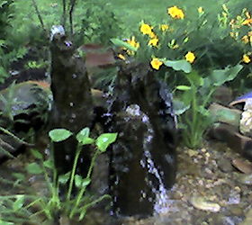 bubbling urns brass spitter fountains and other landscape ideas, landscape, ponds water features, Basalt Rocks