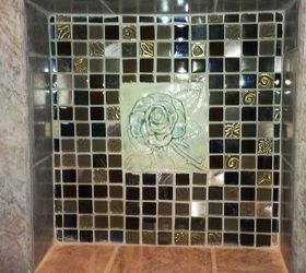 shower remodel with personalization, bathroom ideas, home improvement, home maintenance repairs, special place for new tile