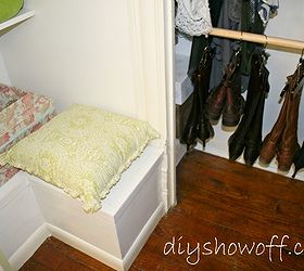 just wanted to share i did some organizing and gave a 2nd guest bedroom some, home decor, organizing, repurposing upcycling, seat for pulling on boots