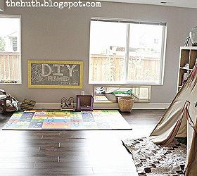 diy framed chalkboard tutorial, diy, how to, We really love how the playroom is coming together
