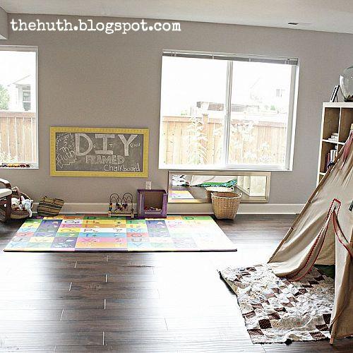 diy framed chalkboard tutorial, diy, how to, We really love how the playroom is coming together