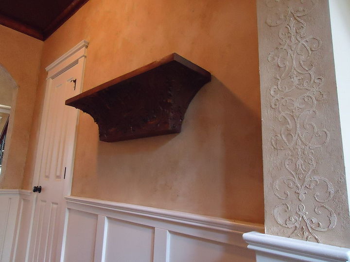 real rust paint on mantles and deco faux in arches, painting, real rust paint on mantles and deco faux in arches