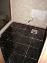 carpeted bathrooms changed over to granite