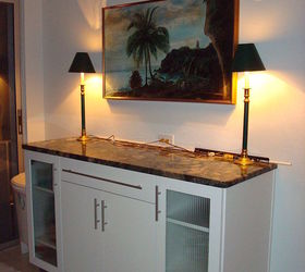 kitchen overhaul, home improvement, kitchen design, Added a sideboard wine bar