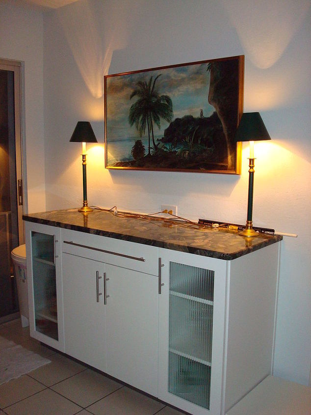 kitchen overhaul, home improvement, kitchen design, Added a sideboard wine bar
