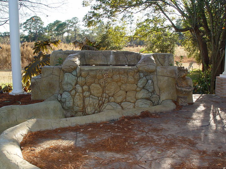 replacing pondless waterfall, outdoor living, ponds water features, front view