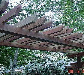 here s a simple arbor you can build, decks, outdoor living, Remove a piece here and there to vary the look