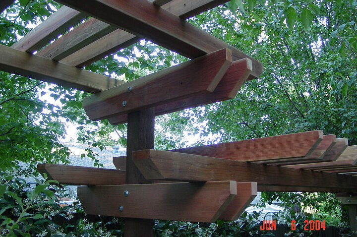 here s a simple arbor you can build, decks, outdoor living, Change the height to break things up