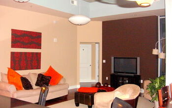 This was a bland living room that needed a splash of color to make it interesting.