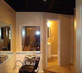 finishing a basement, basement ideas, painting, Our finished hall into the main room minus the flooring