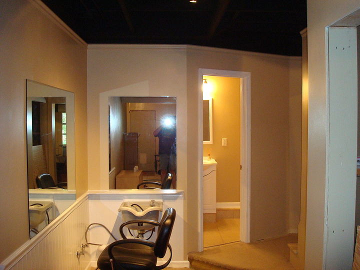 finishing a basement, basement ideas, painting, Our finished hall into the main room minus the flooring
