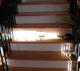 hardwood stairs, home decor, stairs, First set of stairs wood