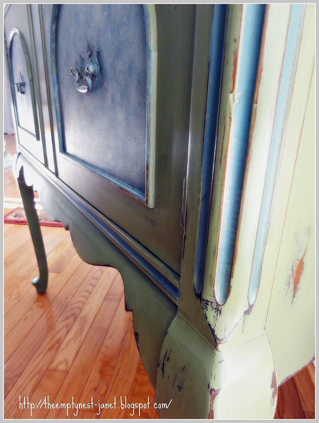 before some repaires and a new paint job, painted furniture, really brought out the pretty details