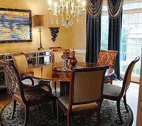 this tired 15 year old dining room needed a facelift even the old toparies were, dining room ideas, home decor, After