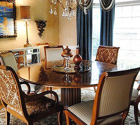 this tired 15 year old dining room needed a facelift even the old toparies were, dining room ideas, home decor