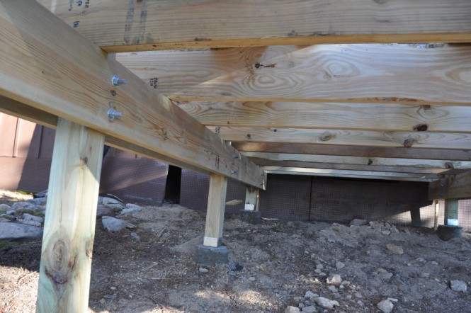 brian s deck, decks, beams and joists