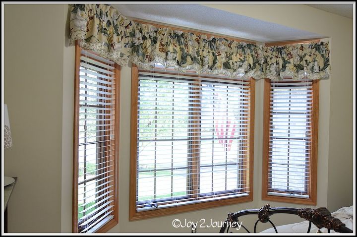 installing blinds, home decor, window treatments, windows, Blinds are installed and Valance put back up