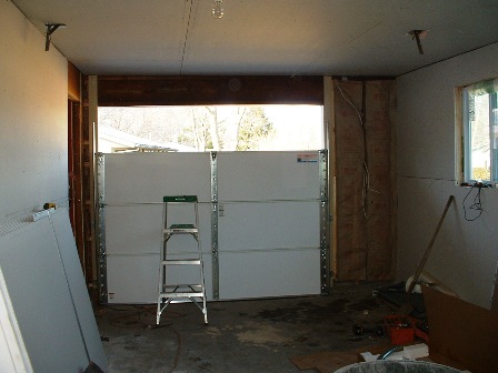 ranch flip brockton ma, Interior side of gargage door