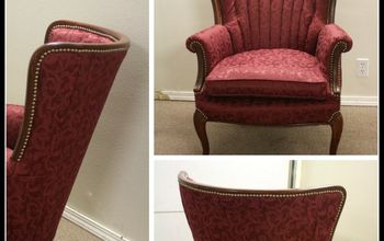 One Queen Anne Inspired Channel Back Chair is Reupholstered!