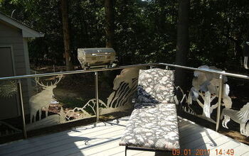 Composite decking and stainless steel