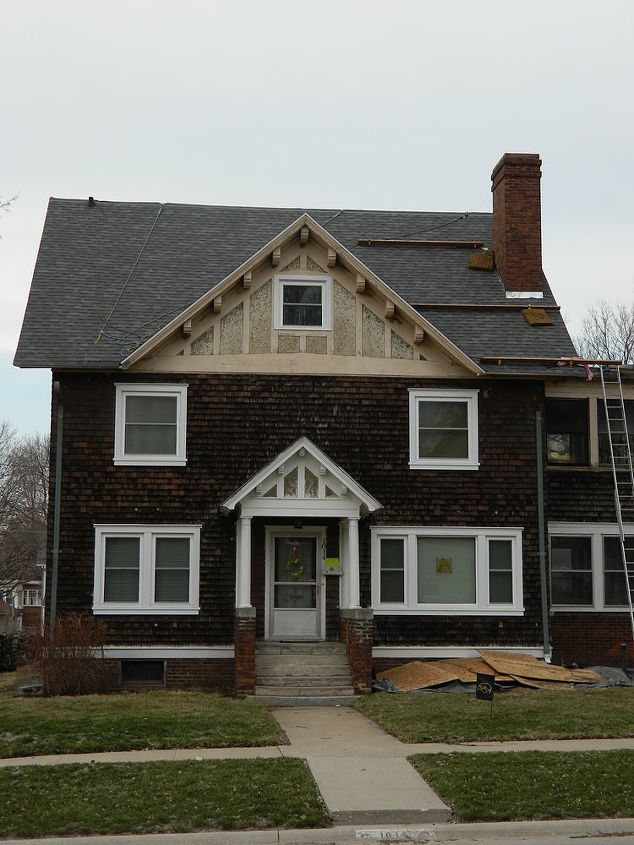new roof, curb appeal, home maintenance repairs, roofing, New Owens Corning Colonial Slate shingles