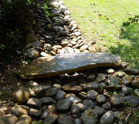 Dry Creek Beds can be a viable and attractive alternative for drainage issues-on this project we were handling a