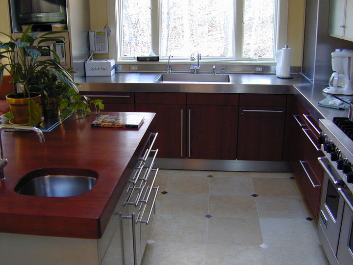 integrating wood and steel in the kitchen, home decor, kitchen design, kitchen island