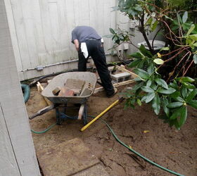 repairing a water main break, building the concrete pad for the new oil tank