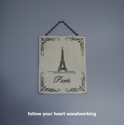 shabby chic paris sign, crafts, Give Away