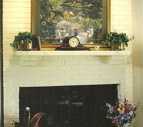 fireplace makeover, fireplaces mantels, home decor, living room ideas, This was how it looked before