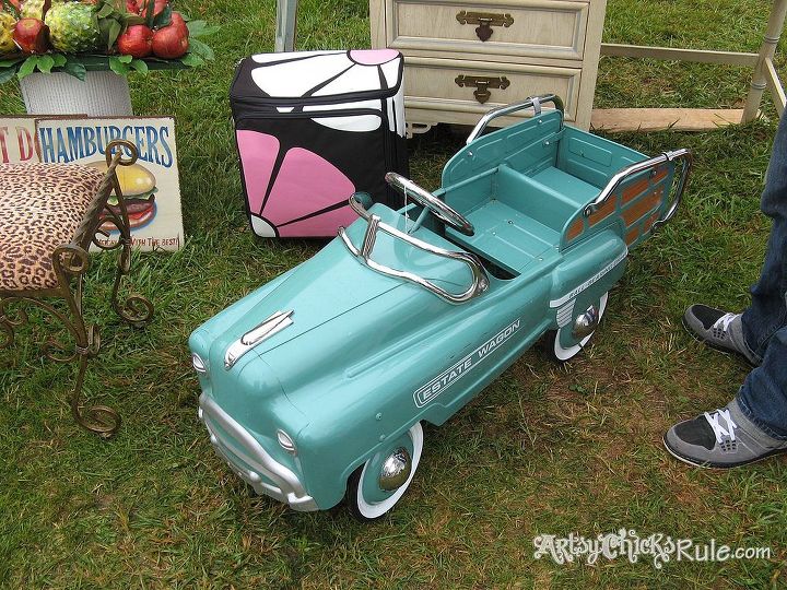 luckett s spring market 2013 in pictures, painted furniture, And yes I just thought this little car was the coolest