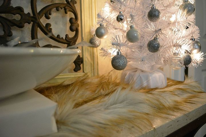 holiday home tour tis the season home tour, seasonal holiday d cor, A girl has to have a little fur