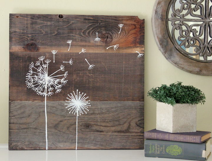 hand painted reclaimed wood art, crafts, painting