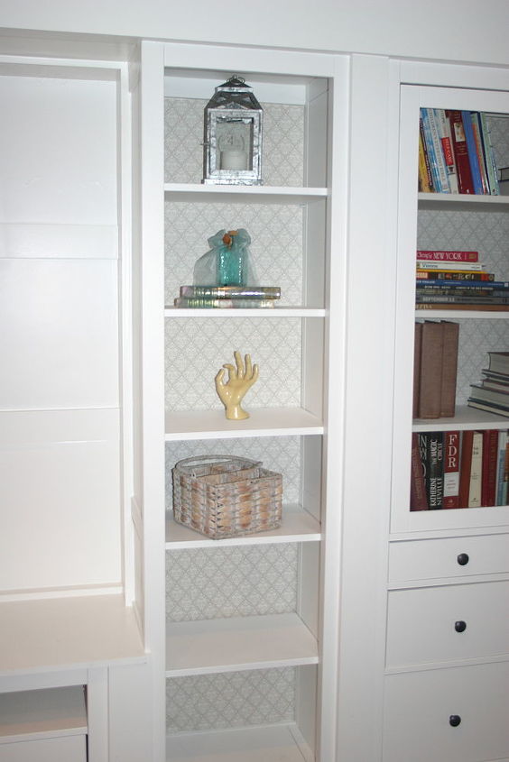 shelf paper isn t just for shelves anymore, home decor, shelving ideas