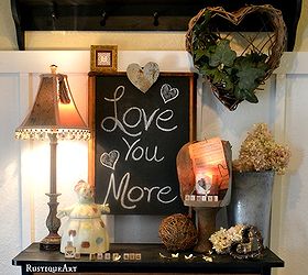 it s a rustic valentine welcome in our home, seasonal holiday d cor, valentines day ideas, A place to write your thoughts or spell it out loud with letters