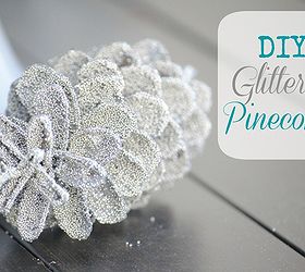 diy holiday decor glittered pinecones, crafts, seasonal holiday decor, wreaths, Place them on your mantel in your tree in wreaths heck what can t you do with your pinecones