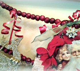 a nostalgic cranberry frame, crafts, seasonal holiday decor