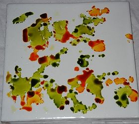 diy alcohol ink coasters and light switch covers, crafts, decoupage, repurposing upcycling