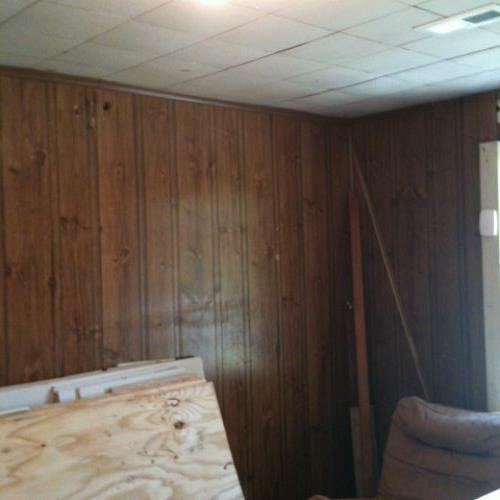 our bedroom project in this old house, bathroom ideas, bedroom ideas, diy, Old grooved paneling