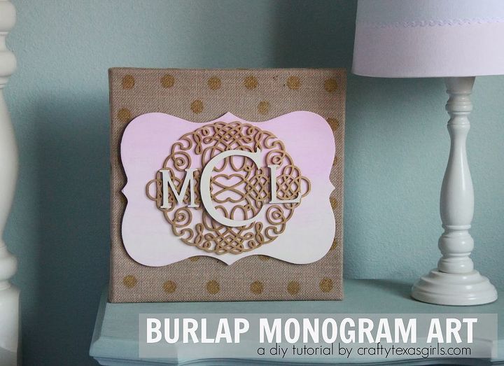 how to make burlap monogram art, crafts, Create your own Burlap Monogram Art easy to personalize mpinterestparty