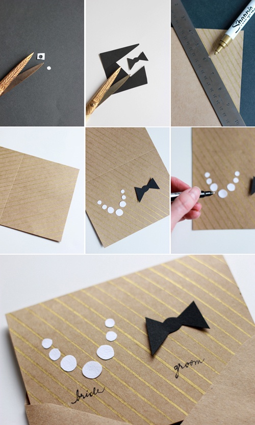 do a wedding invitation by yourself, crafts, It is easy to make this one