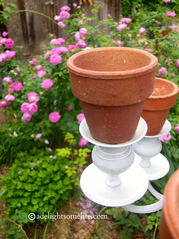 candelabra bird feeder, gardening, repurposing upcycling