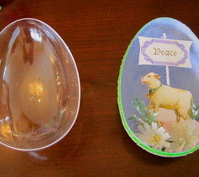 easter accents shadow box faux sugar eggs, easter decorations, repurposing upcycling, seasonal holiday d cor