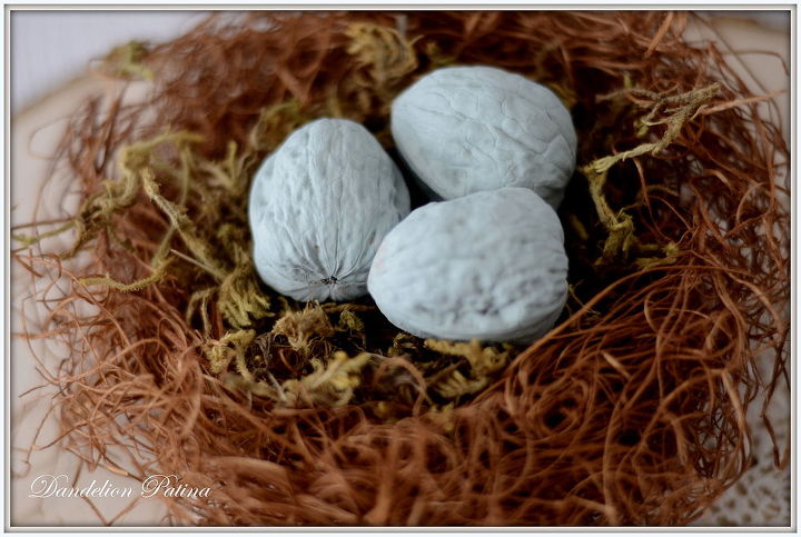 bird nest woven with charm diy, crafts, home decor, seasonal holiday decor