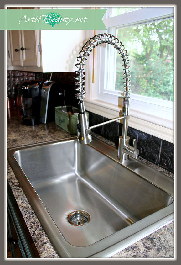 elkay kitchen sink and danze faucet makeover, diy, kitchen design, plumbing