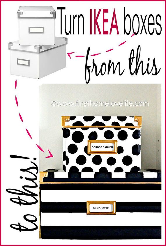 kate spade inspired ikea storage boxes, cleaning tips, repurposing upcycling, storage ideas