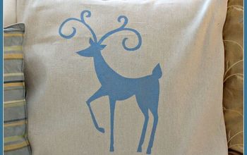 Reindeer Silhouette Pillows (Dropcloth Pillows)